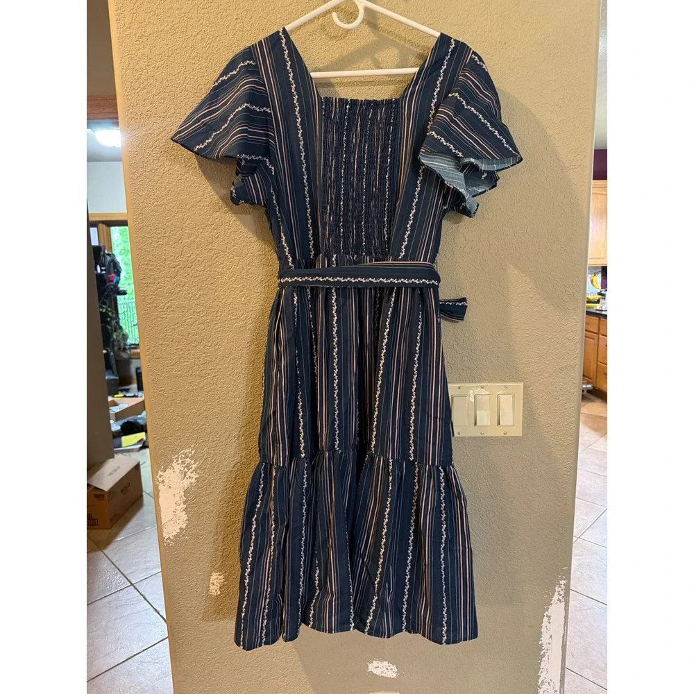Mome Mommy Zippered Nursing Dress Size Medium - Picture 6 of 6